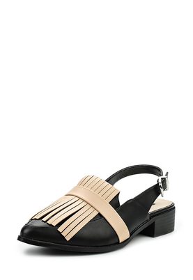 LOST INK  HILDE FRINGED SLING BACK FLAT SHOE