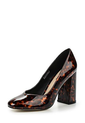 LOST INK  FREDA FLARED BLOCK HEEL COURT