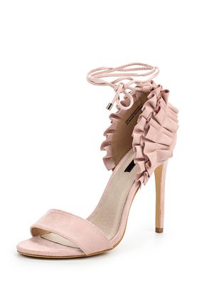 LOST INK  MADDIE FRILLED DETAIL HEELED SANDAL