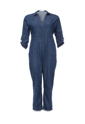 LOST INK PLUS   JUMPSUIT IN DENIM